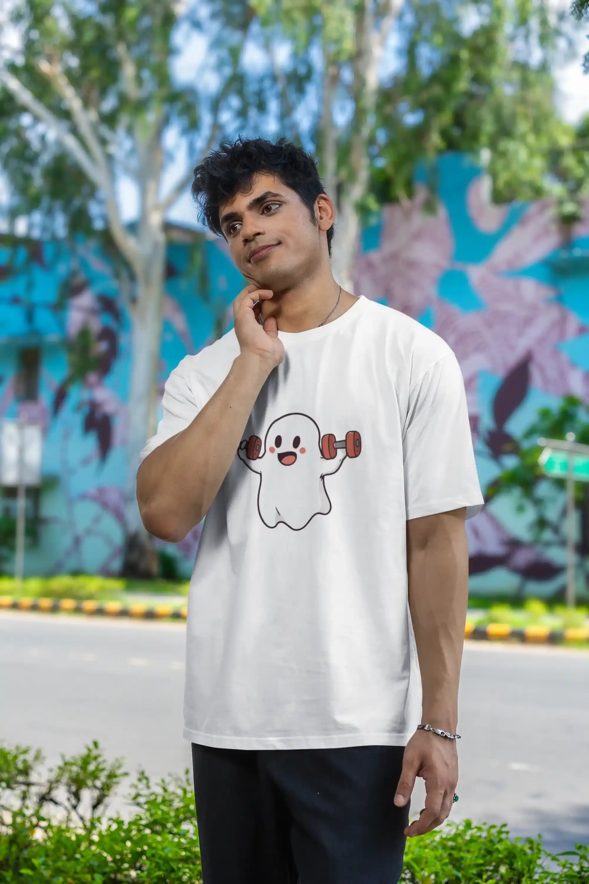 White Gym Boo T-Shirt