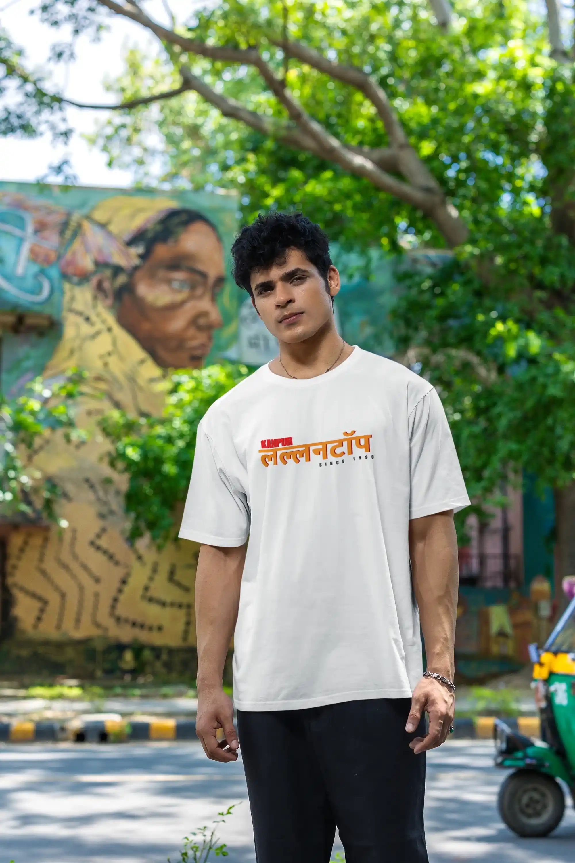 Lallantop White Graphic T-Shirt