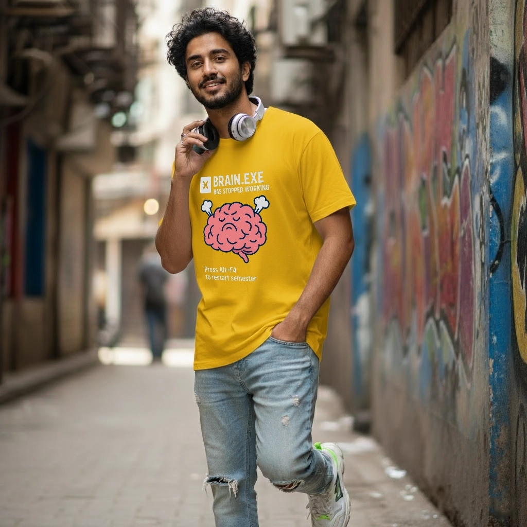 BUFFERING BRAINS APPAREL presents: The "BRAIN.EXE Has Stopped Working"