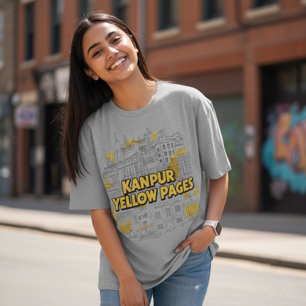 Kanpur Pride White-Grey Oversized T-Shirt